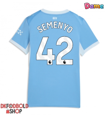 Manchester City Antoine Semenyo #42 Hjemmebanetrøje Dame 2026-27 Kort ærmer